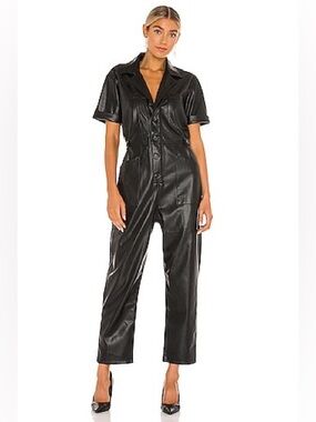 NWT PISTOLA Grover Leather Jumpsuit